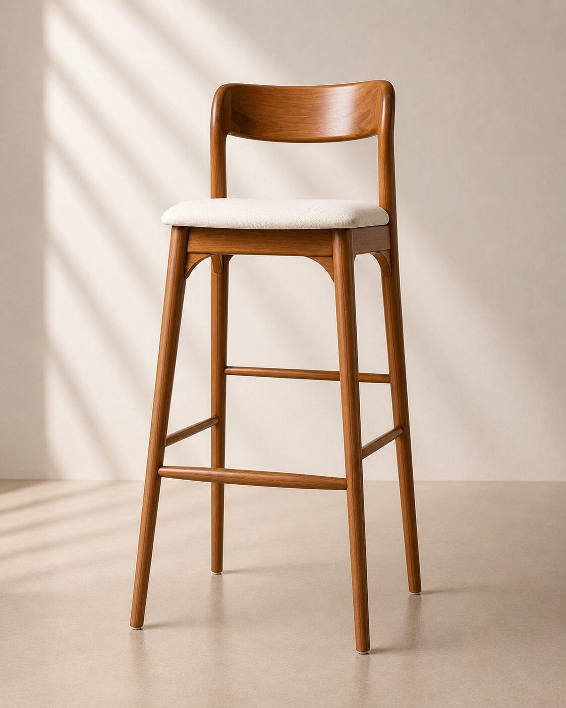 Arka Bar Chair – Kursi Bar Kayu Jati Minimalis — foto 2