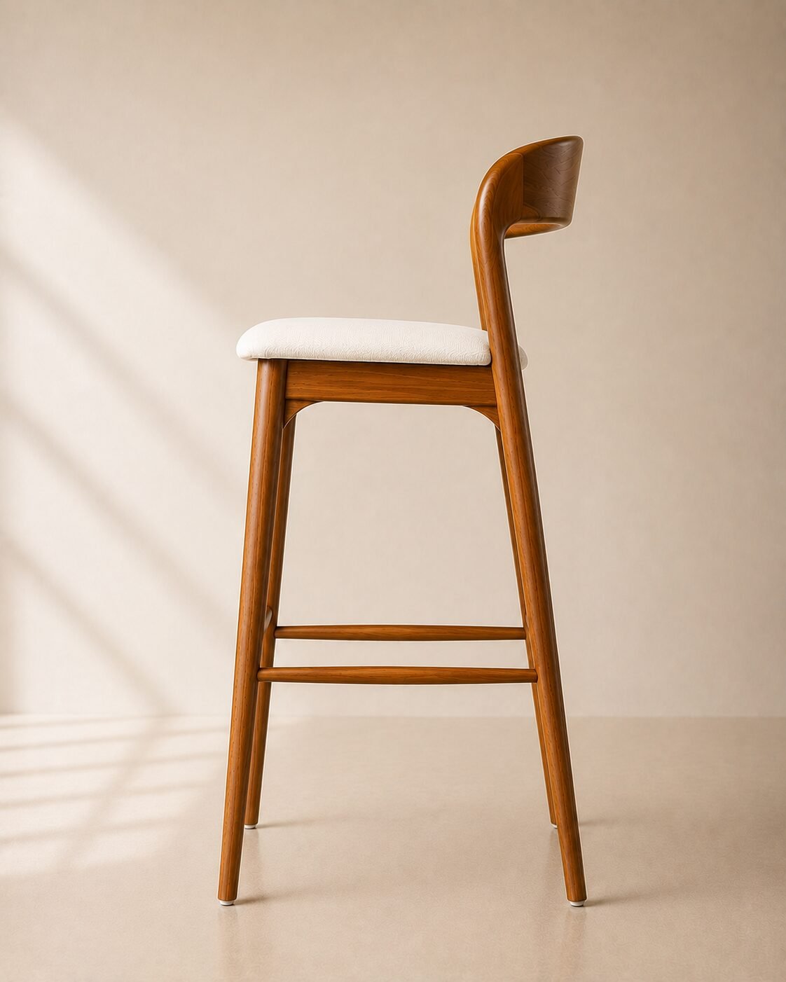 Arka Bar Chair – Kursi Bar Kayu Jati Minimalis — foto 3