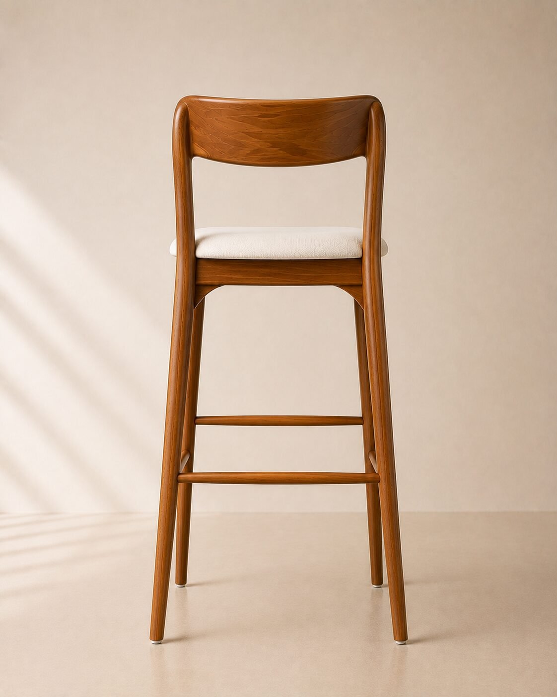 Arka Bar Chair – Kursi Bar Kayu Jati Minimalis — foto 4