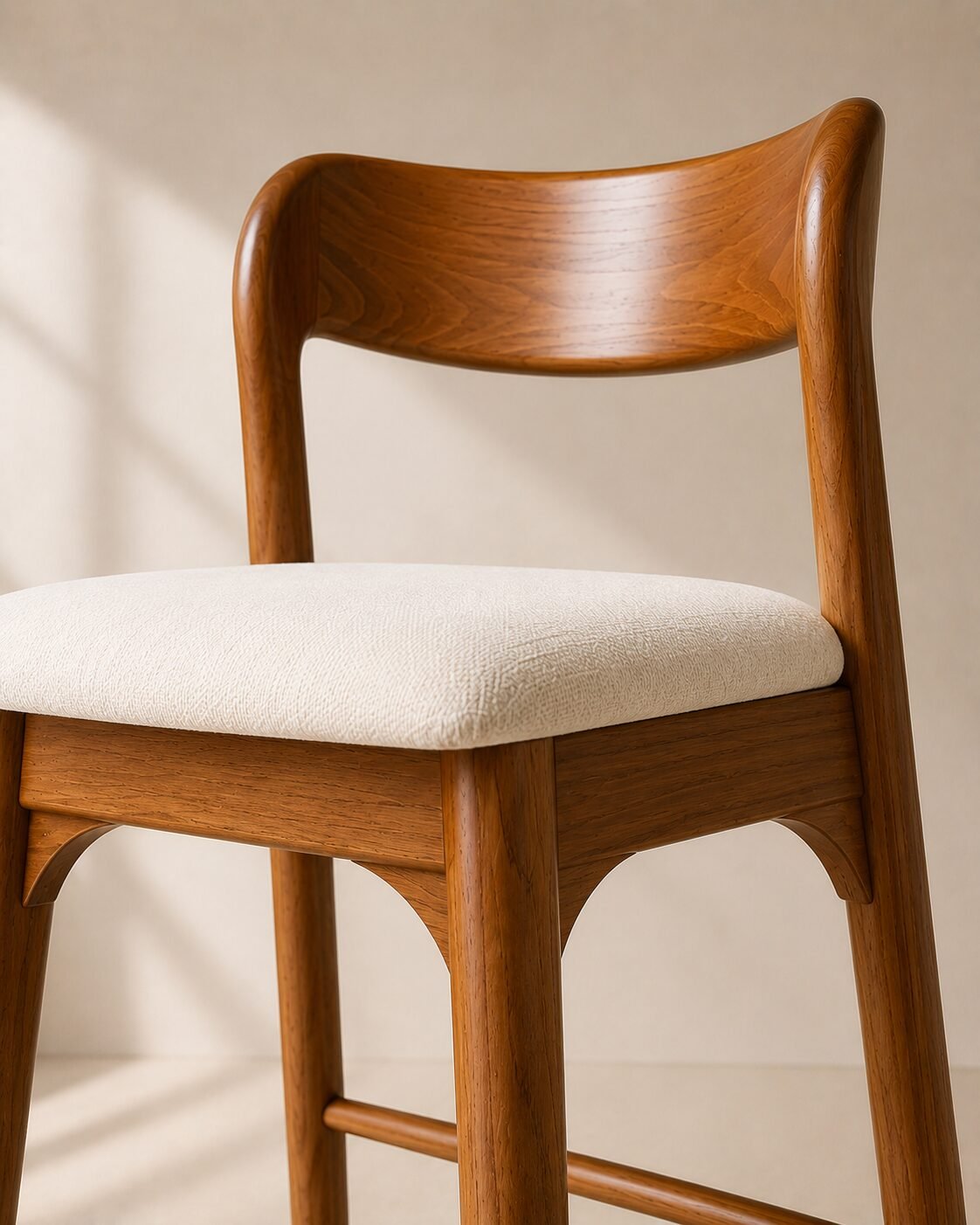Arka Bar Chair – Kursi Bar Kayu Jati Minimalis — foto 5