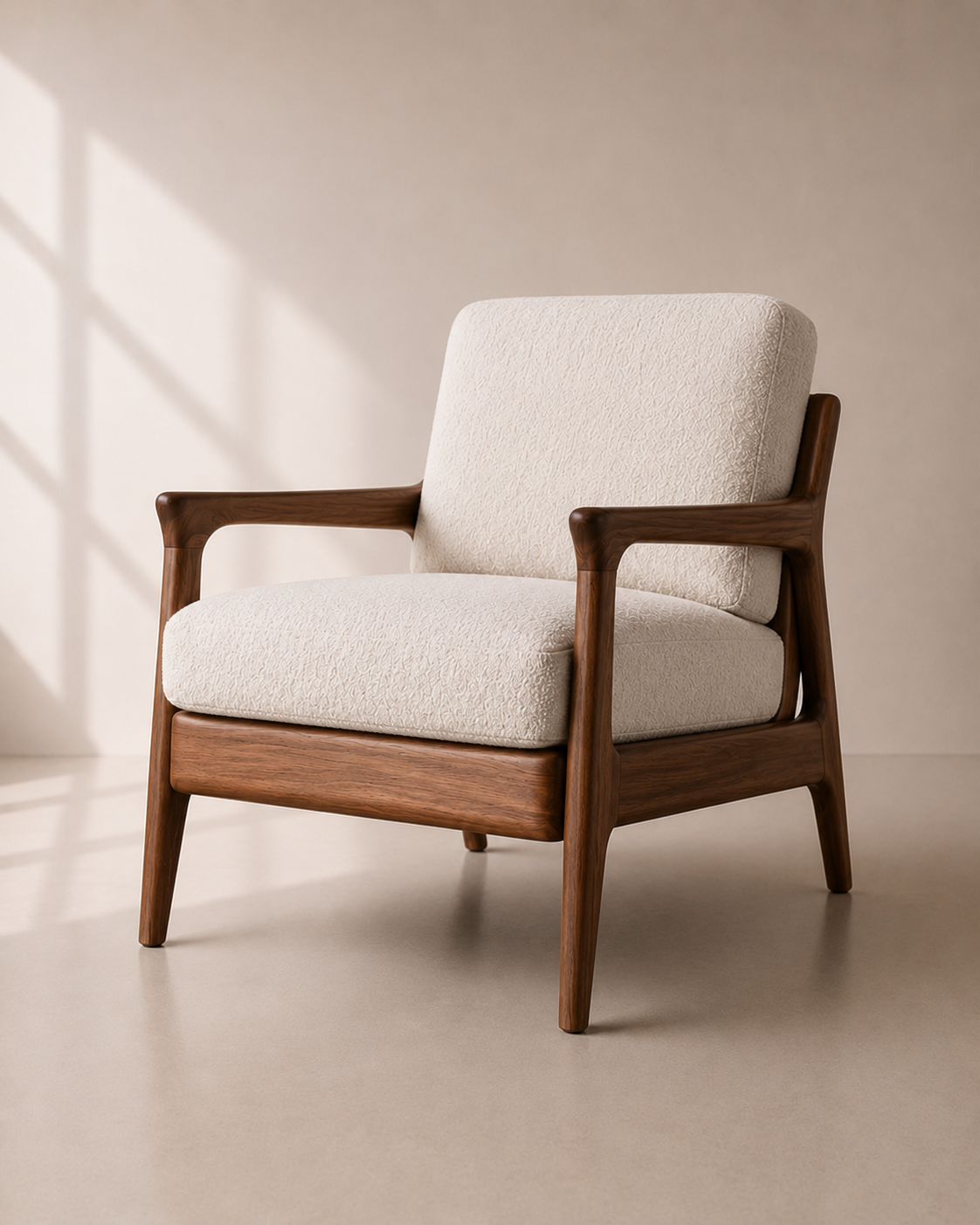 Arlo Lounge Chair – Kursi Lounge Kayu Jati Minimalis — foto 2