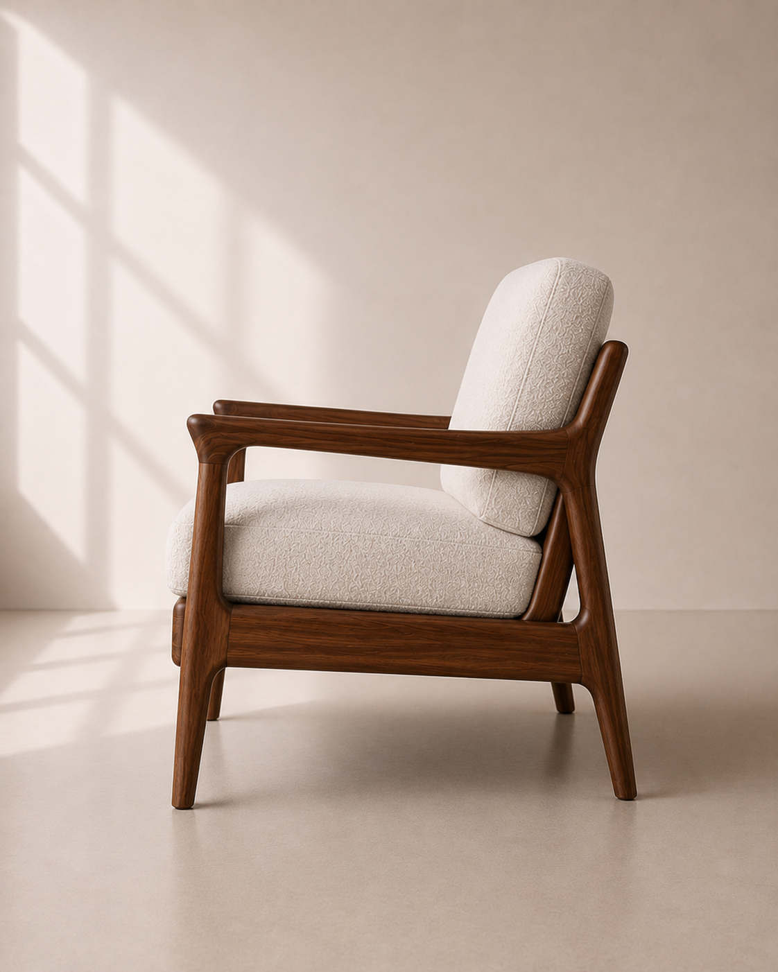 Arlo Lounge Chair – Kursi Lounge Kayu Jati Minimalis — foto 3