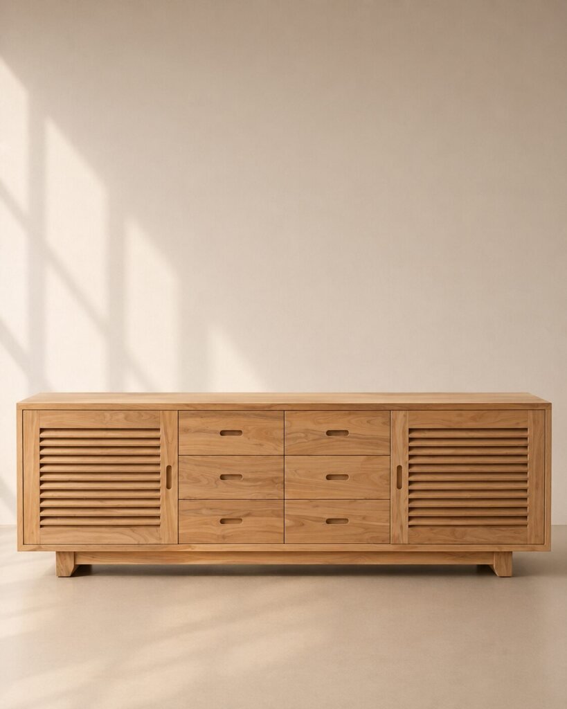 Arven Buffet Cabinet – Buffet Kayu Jati Minimalis