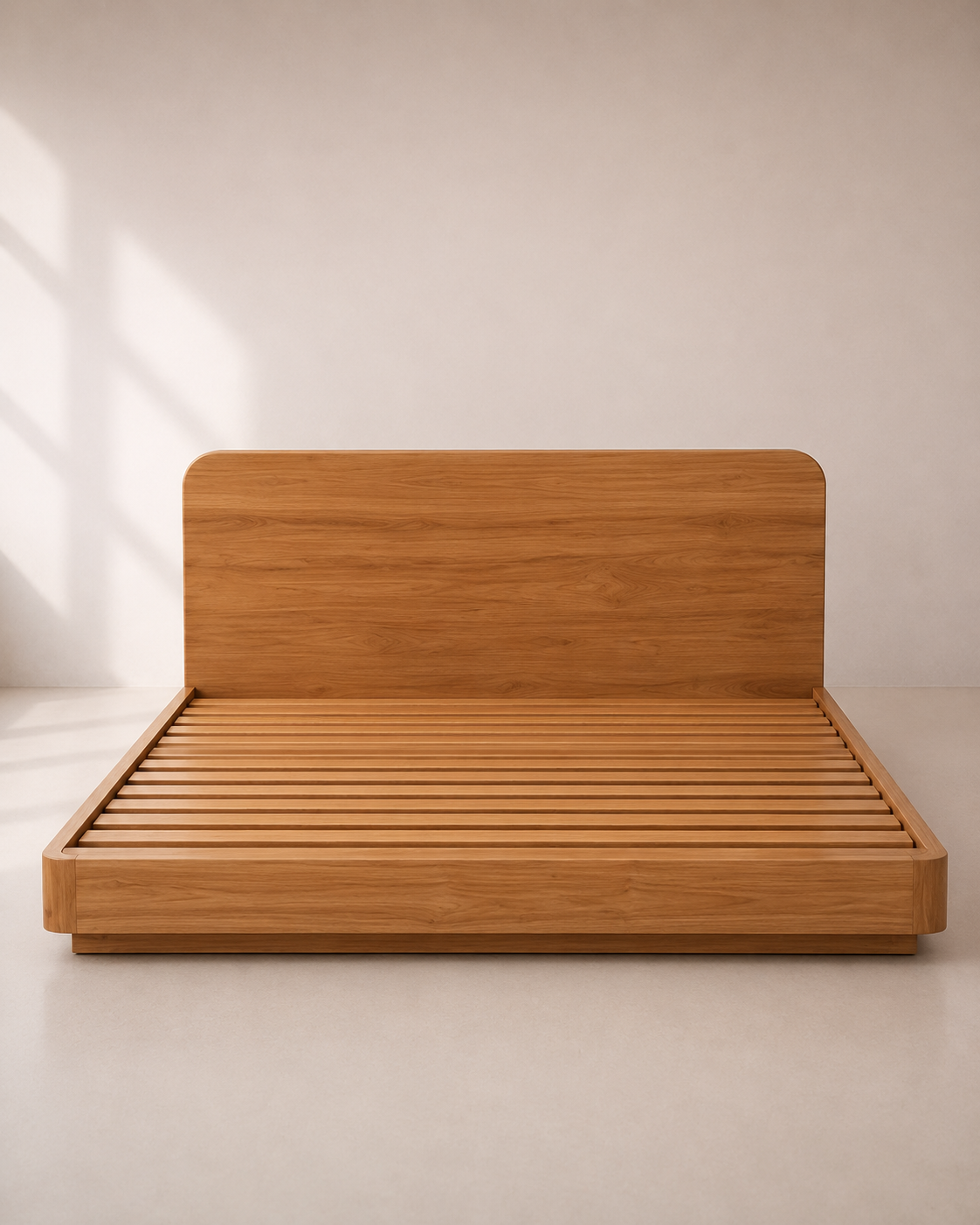 Cora Bed – Tempat Tidur Kayu Jati Minimalis Modern — foto 1