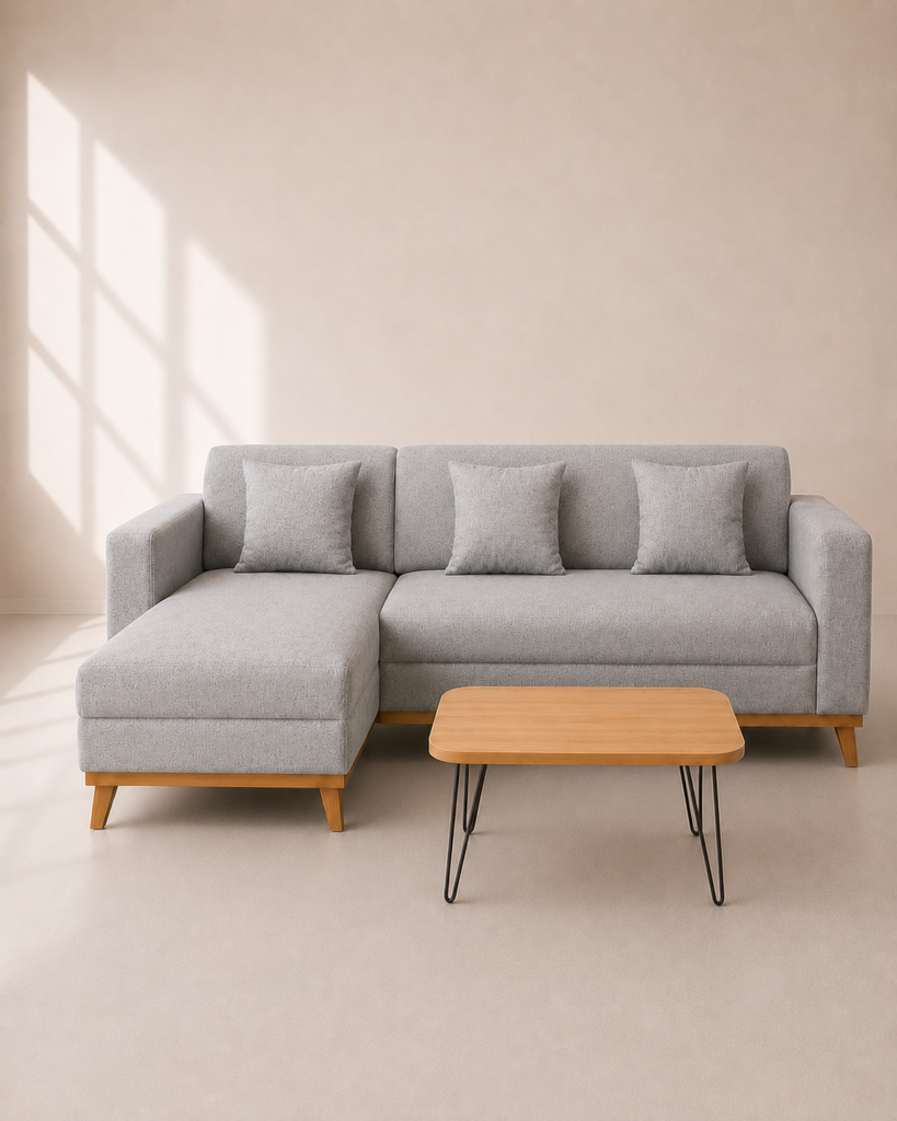 Dyna Sofa L – Sofa L Minimalis Modern untuk Ruang Tamu