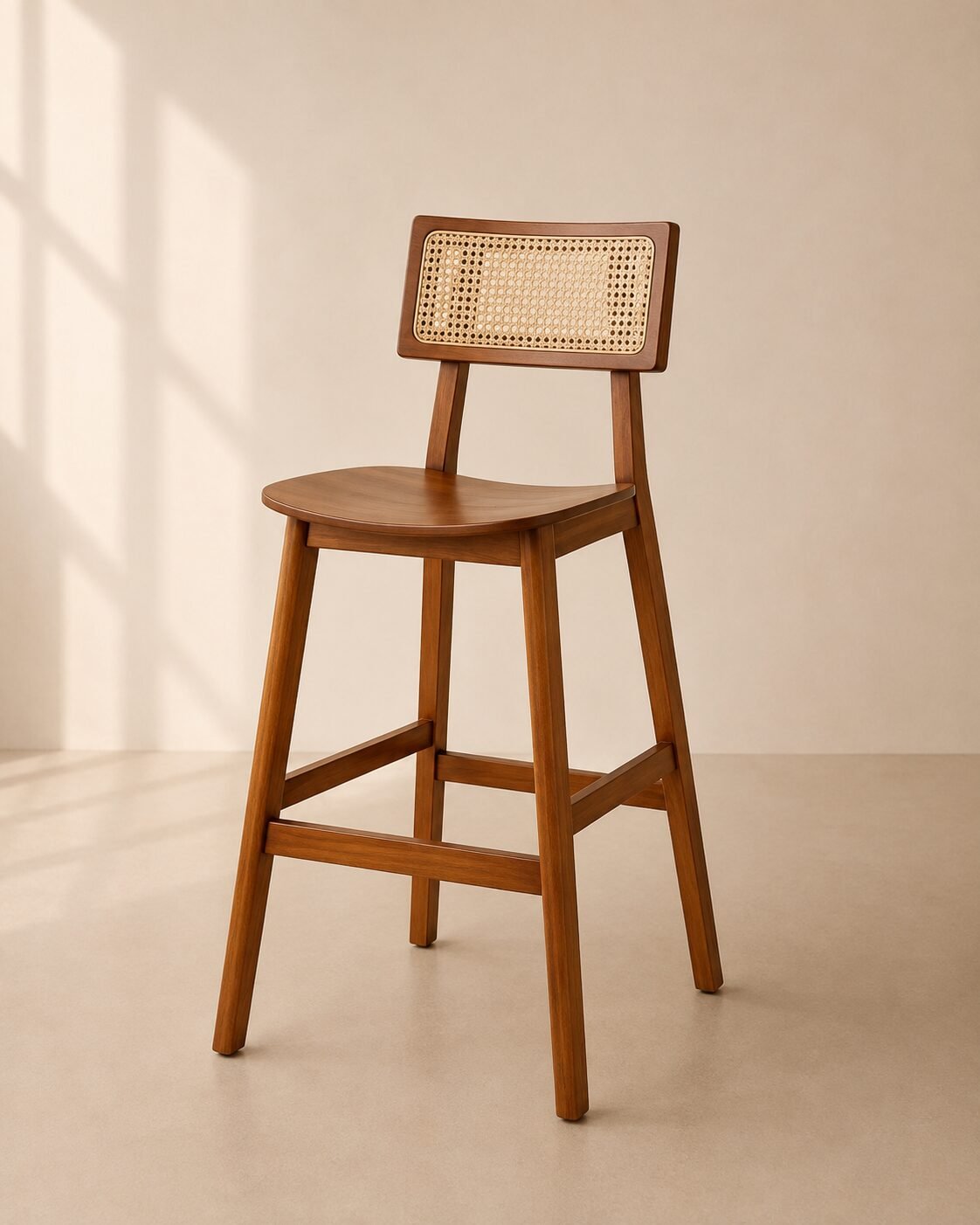 Kava Bar Chair – Kursi Bar Kayu Jati Minimalis — foto 2