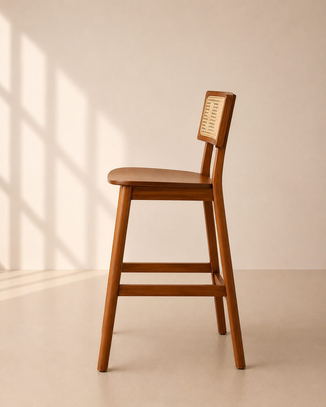 Kava Bar Chair – Kursi Bar Kayu Jati Minimalis — foto 3