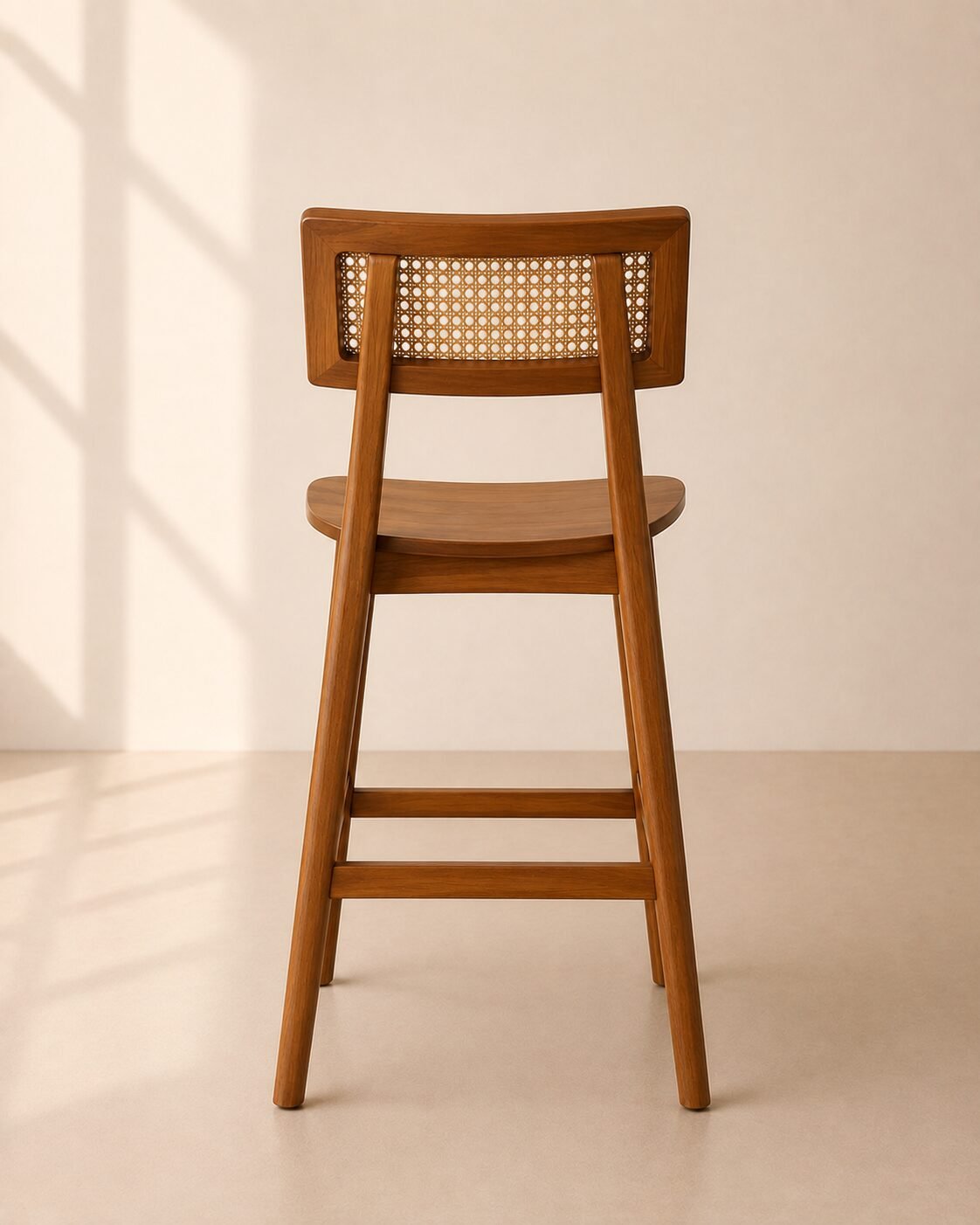 Kava Bar Chair – Kursi Bar Kayu Jati Minimalis — foto 4