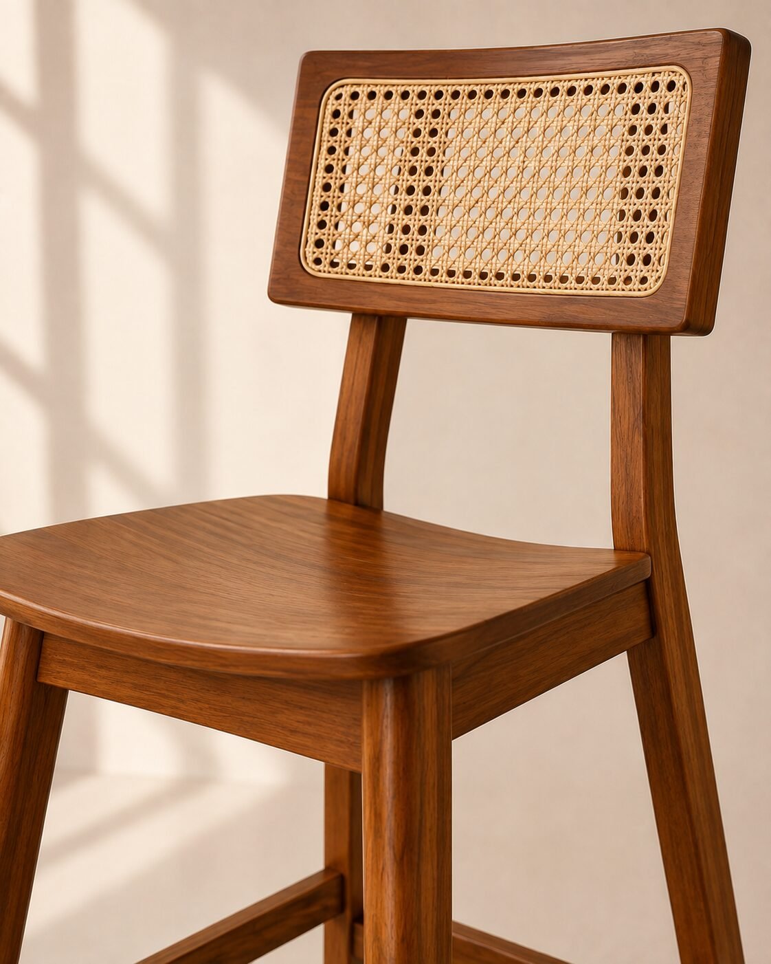 Kava Bar Chair – Kursi Bar Kayu Jati Minimalis — foto 5