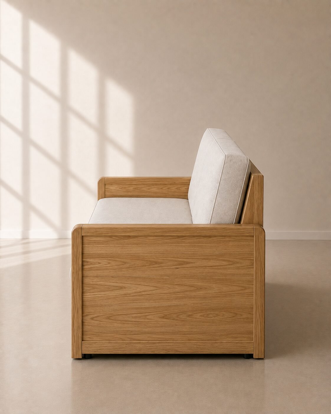 Kova Storage Sofa – Sofa Bed Kayu Jati dengan Penyimpanan — foto 3