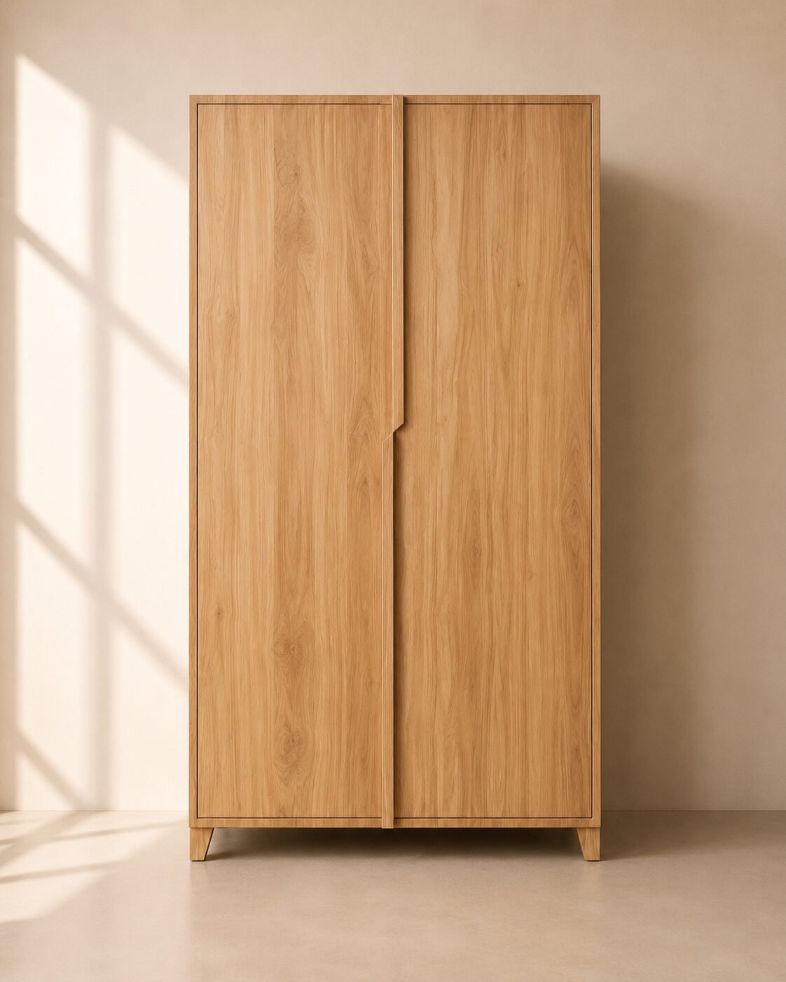 Elvaro Wardrobe – Lemari Pakaian Kayu Jati Minimalis — foto 1