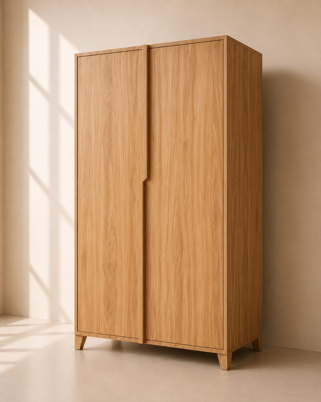 Elvaro Wardrobe – Lemari Pakaian Kayu Jati Minimalis — foto 3