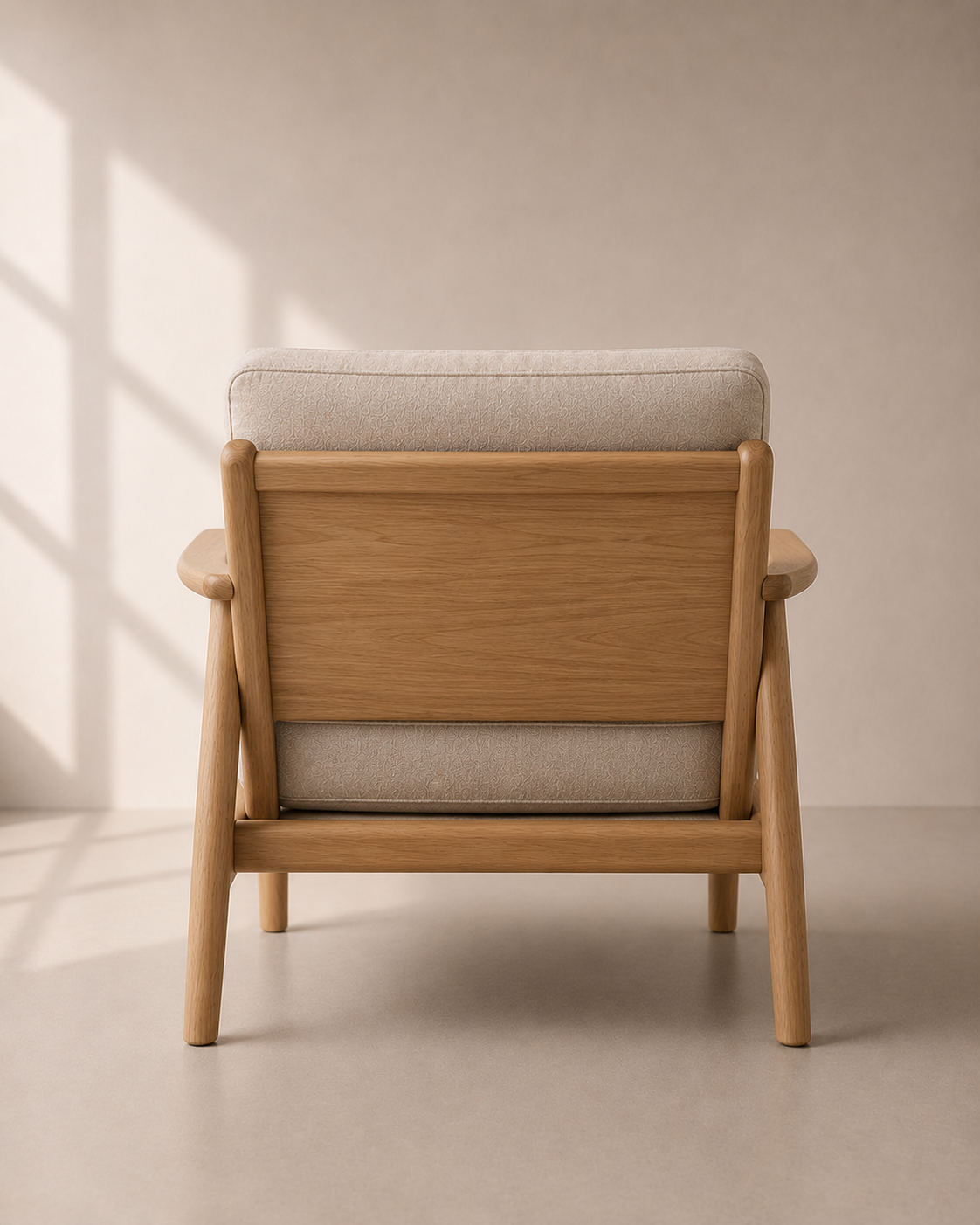 Mira Lounge Chair – Kursi Santai Kayu Jati Minimalis — foto 4