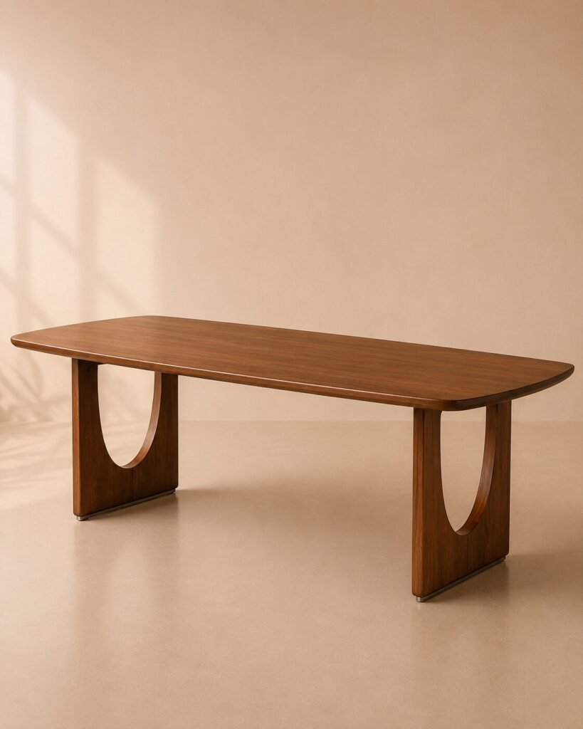 Orvia Dining Table – Meja Makan Kayu Jati Minimalis