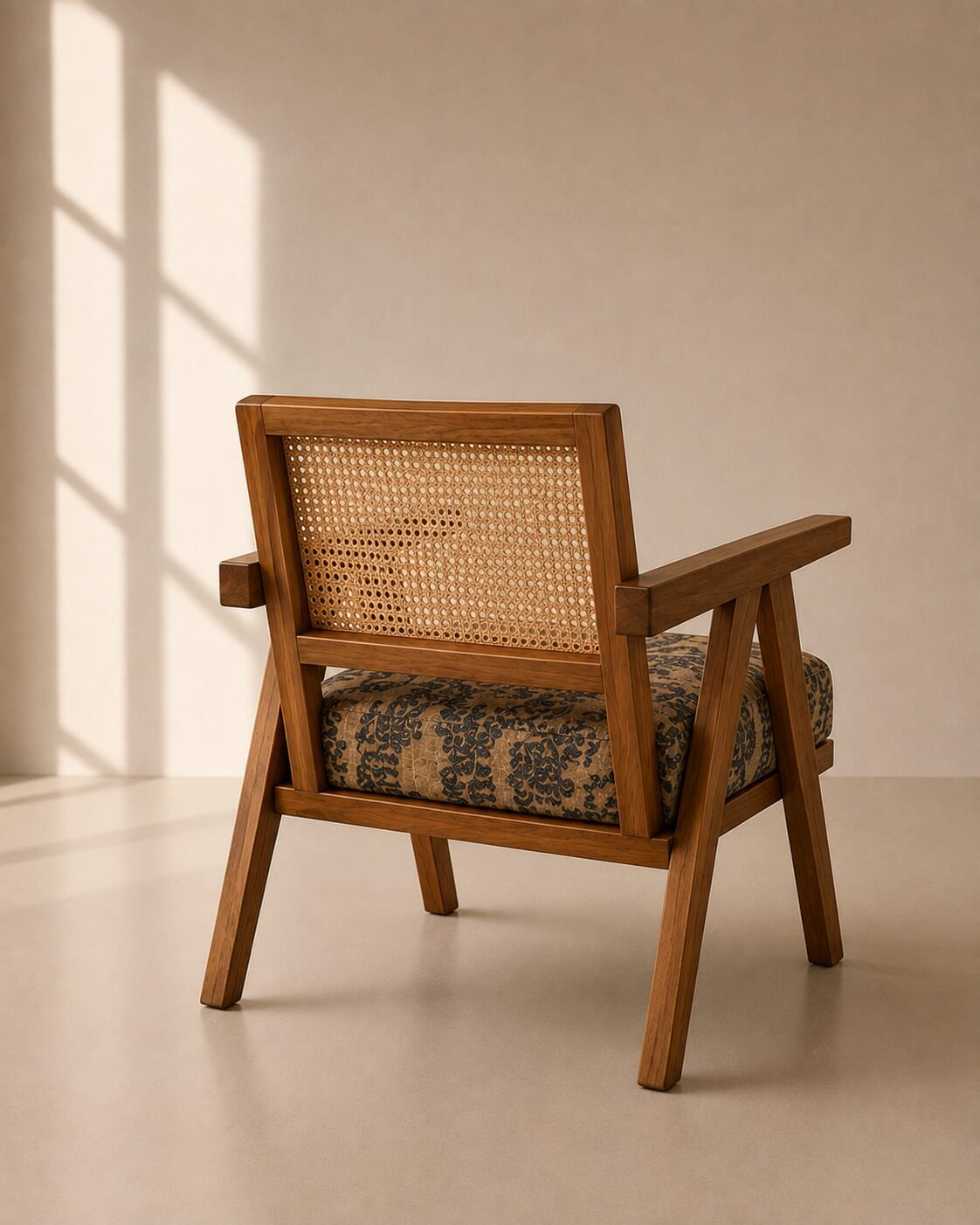 Ravena Lounge Chair – Kursi Santai Kayu Jati Rotan — foto 4