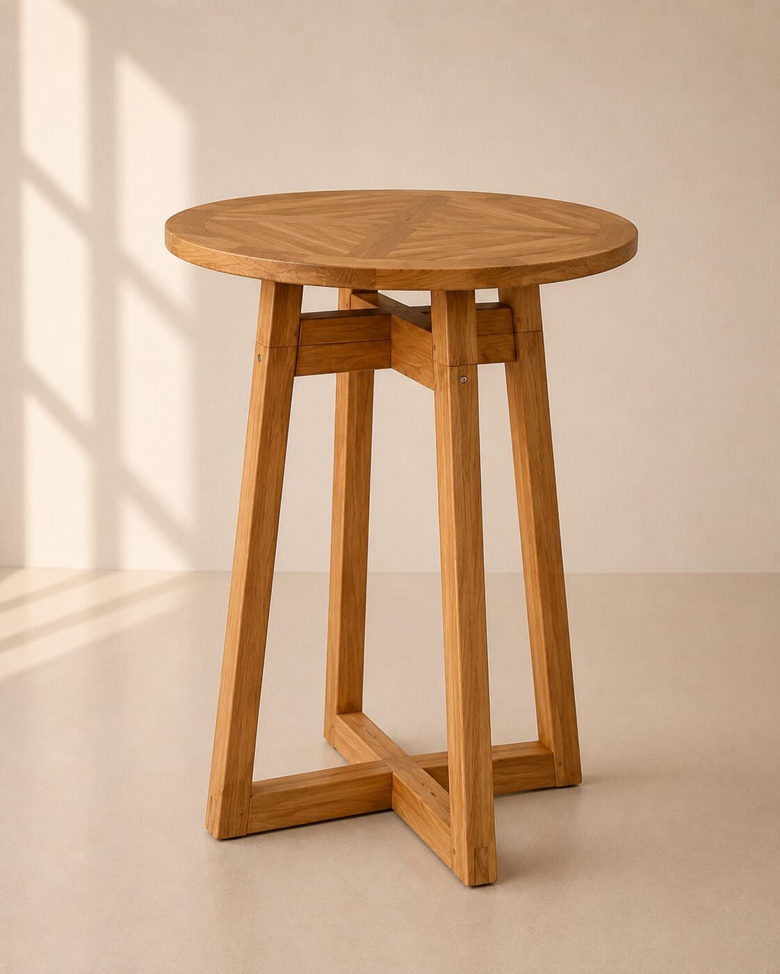 Roven Bar Table – Meja Bar Kayu Jati Minimalis — foto 2