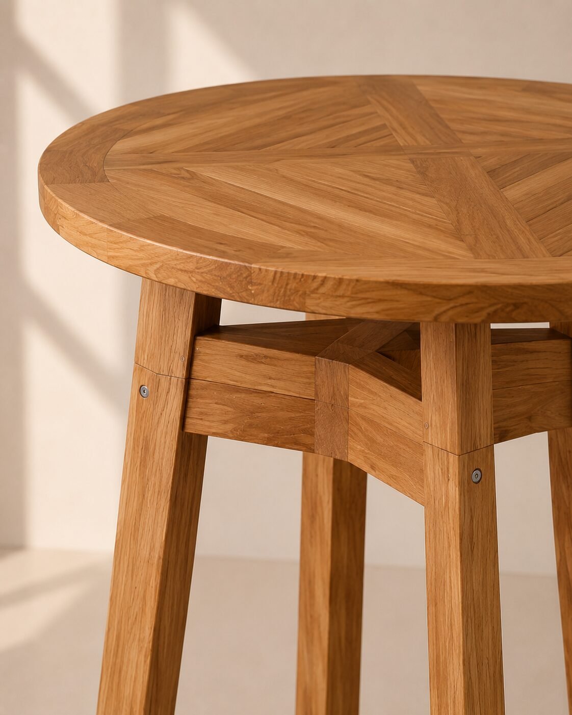Roven Bar Table – Meja Bar Kayu Jati Minimalis — foto 3
