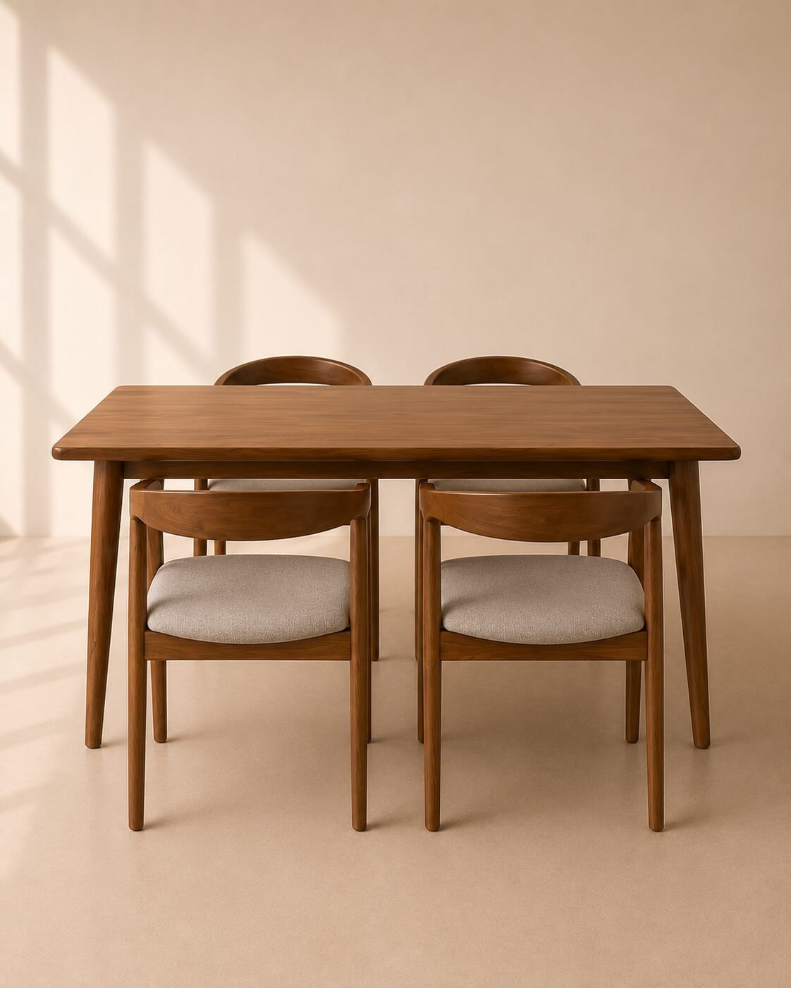 Savio Dining Set – Set Meja Makan Kayu Jati Minimalis — foto 2