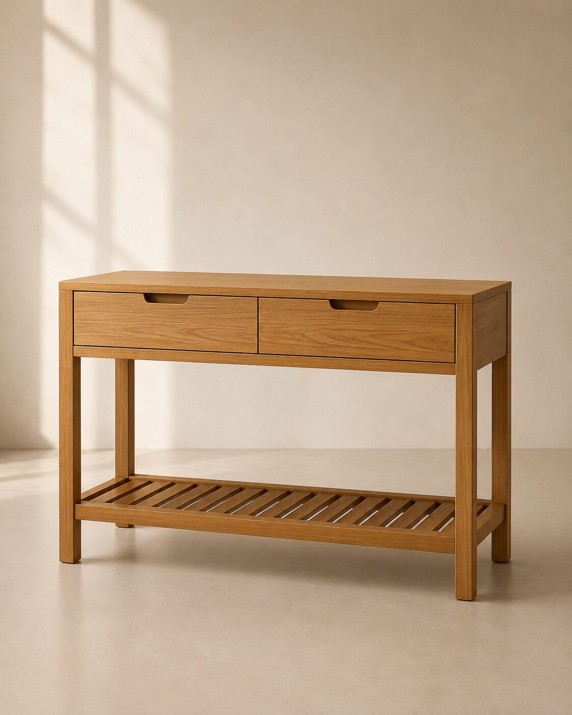 Sena Console Table – Meja Konsol Kayu Jati Minimalis — foto 2