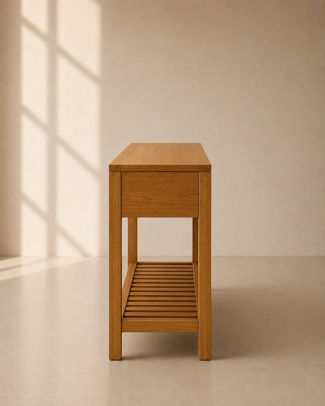 Sena Console Table – Meja Konsol Kayu Jati Minimalis — foto 3