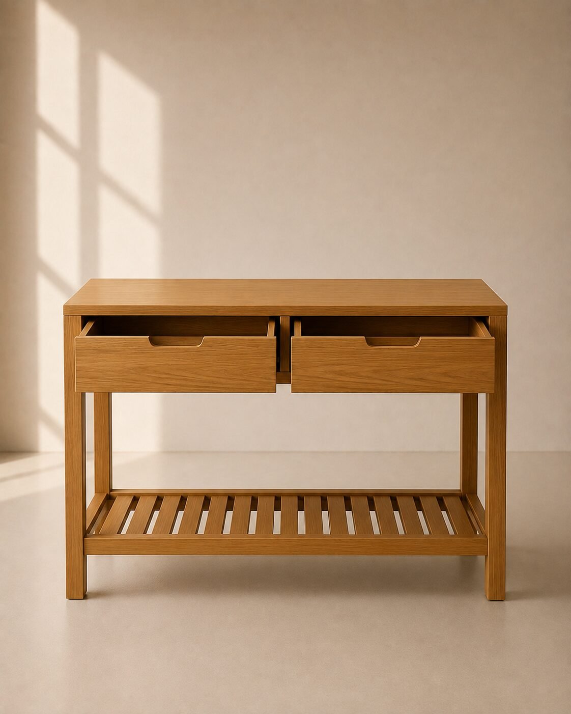 Sena Console Table – Meja Konsol Kayu Jati Minimalis — foto 4