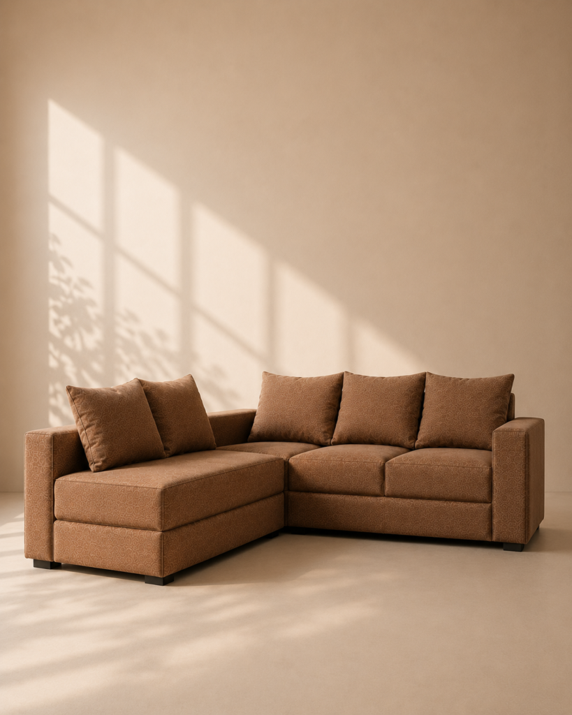 Nevada Sofa L – Sofa L Minimalis Modern untuk Ruang Tamu